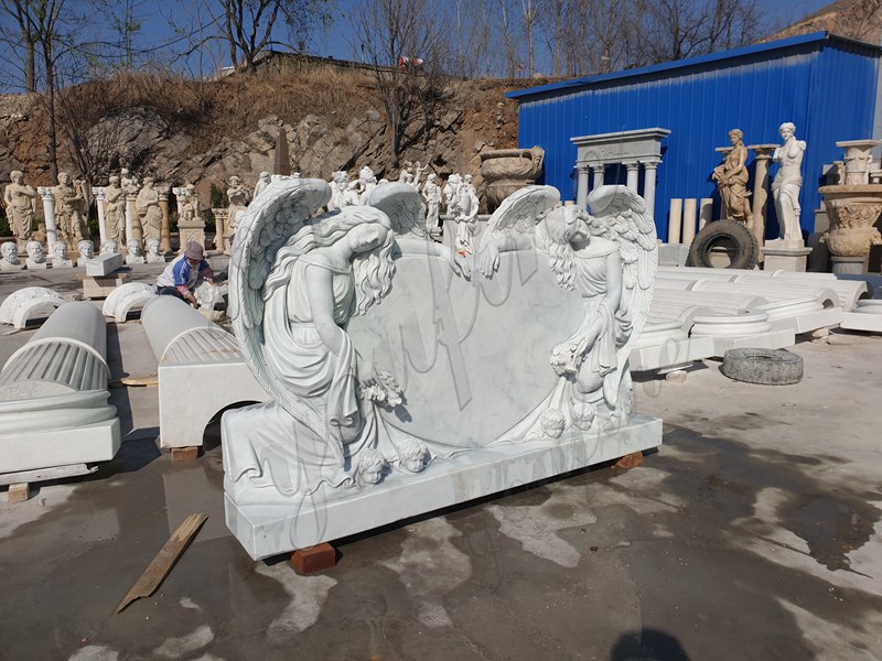 Marble Angel Headstone Details