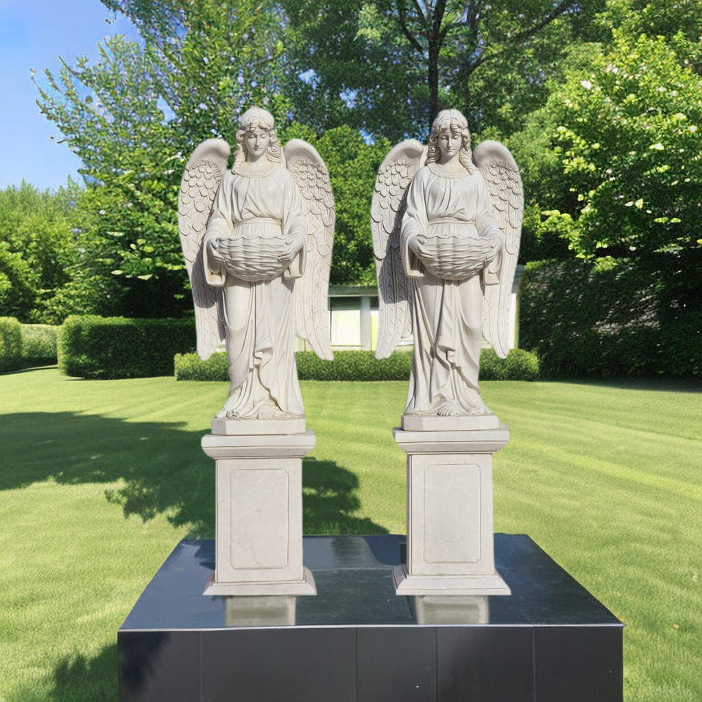 Natural White Marble Angel Statue Outdoor for Sale-bronze|marble angle ...