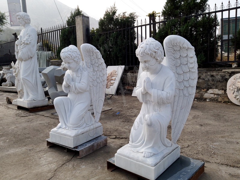 Marble Religious Angel Statue for Church Decor 1