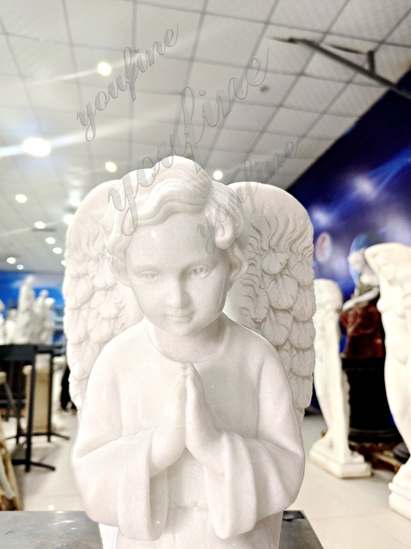 Marble Religious Angel Statue for Church Decor 4