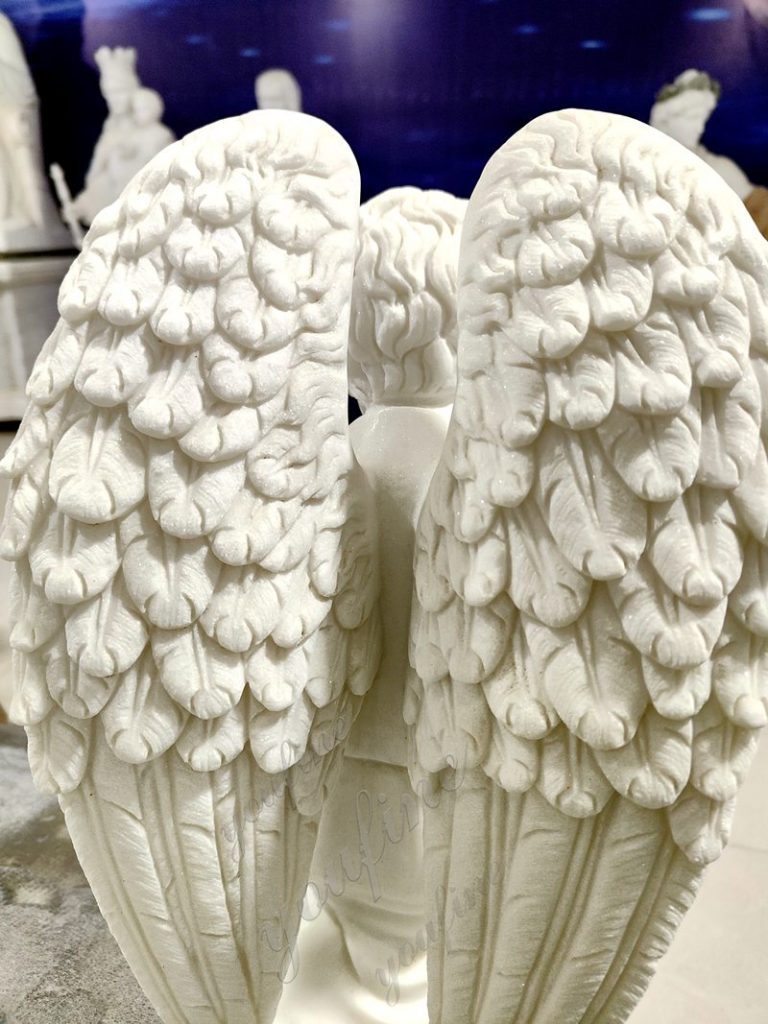 White Marble Religious Angel Statue for Church Decor for Sale-bronze ...