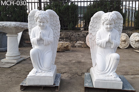 White-Marble-Religious-Angel-Statue-for-Church-Decor-for-Sale